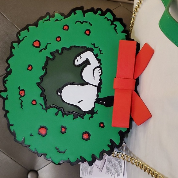 Peanuts Bags Peanuts Loungefly Snoopy Woodstock Light Up Wreath